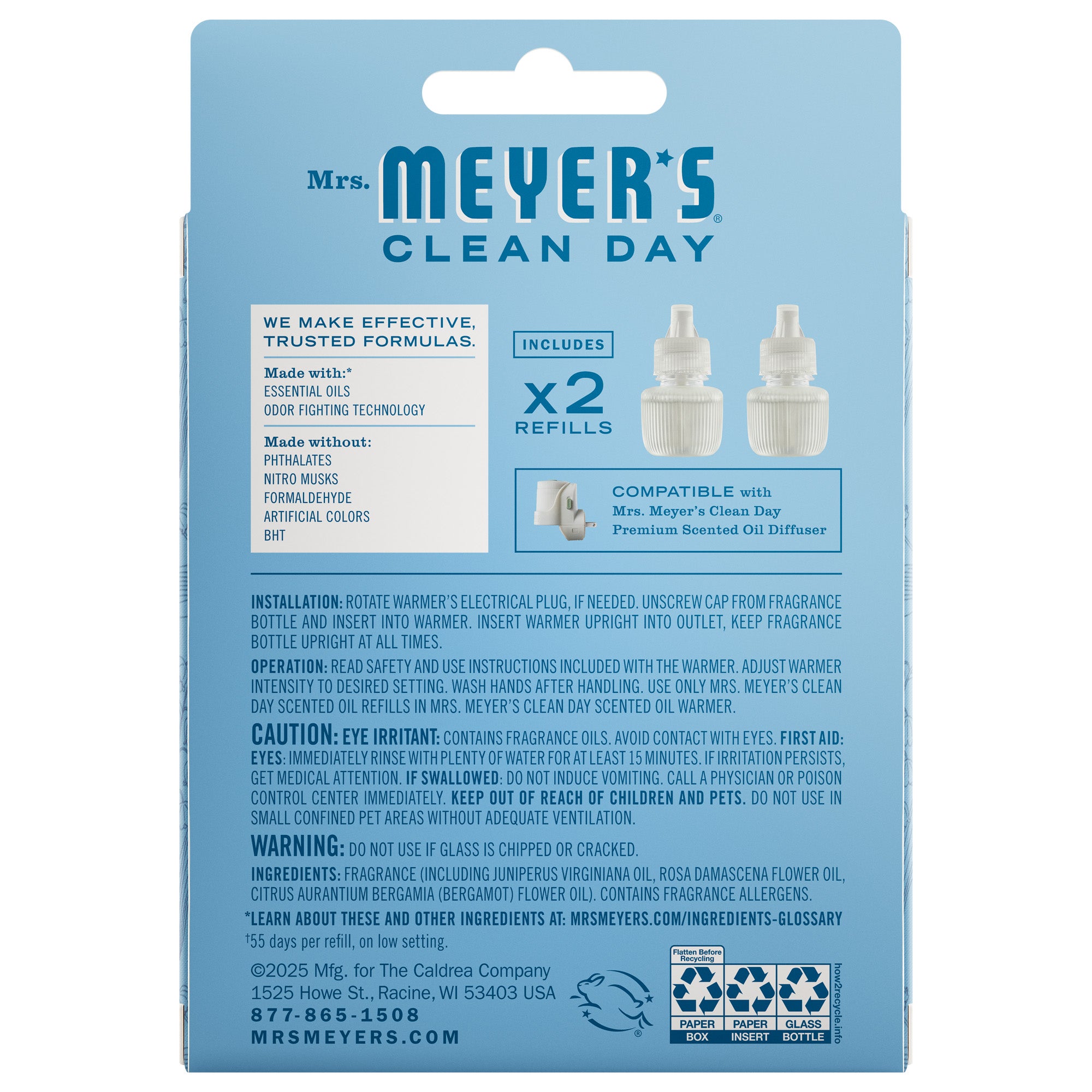 Rain Water Plug In Scented Oil Refill. 2-Pack - Image 2