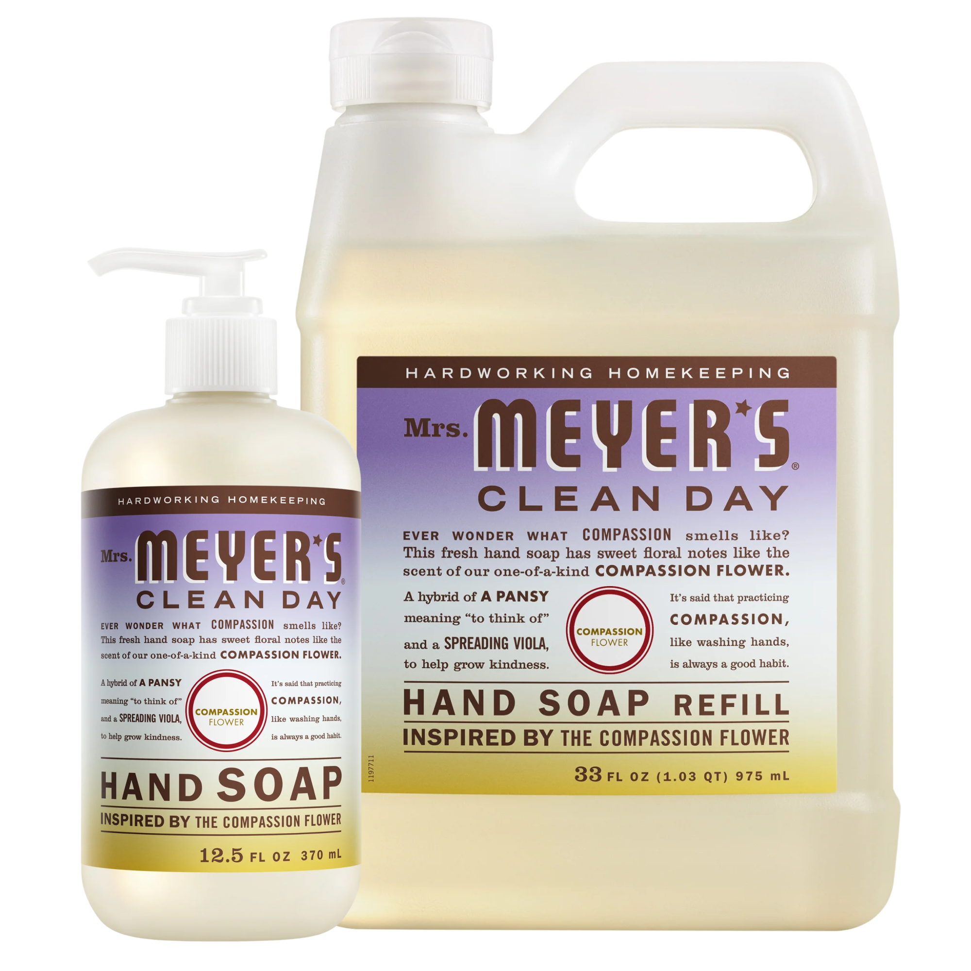 Compassion Flower Liquid Hand Soap & Refill Set - Image 2